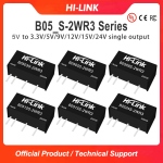 B0505S-2WR3 B0503S/B0509S/B0512S/B0524S-2WR3 DC to DC 5V to 5V/3.3V/9V/12v/24v 2W power converter module passed UL/CE/FCC certifications