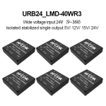 URB2405LMD-40WR3 URB2412/URB2415/URB2424LMD-40W DC-DC isolated power converter module