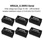 WRA2405S-3WR3 isolated power module WRA2403/2409/2412/242424S-3W dual output Power Converter