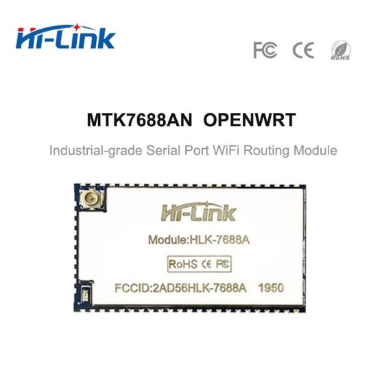 MT7688AN 2.4G Ethernet UART Wifi Wireless OpenWrt Router Module 128MBRAM 32MB FLASH HLK-7688A Support RAM/ flash customize