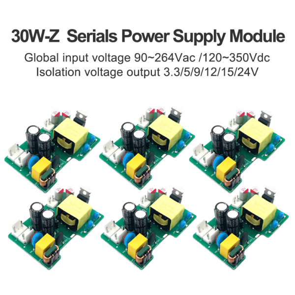 AC-DC 30W series 220V to 5V/12V/24V power supply power converter module 4000V input output isolation and voltage resistance HLK-30M05Z/30M12Z/30M24Z
